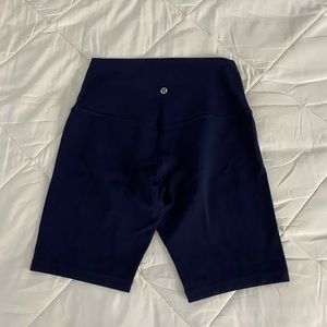 lululemon align biker shorts size 6 true navy